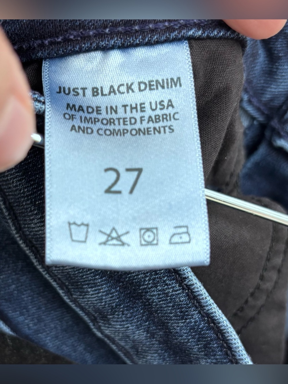 Just Black - Flare Jeans 31.5” Inseam Dark‎ Blue Wash - SIZE 27 - Picture 11 of 16